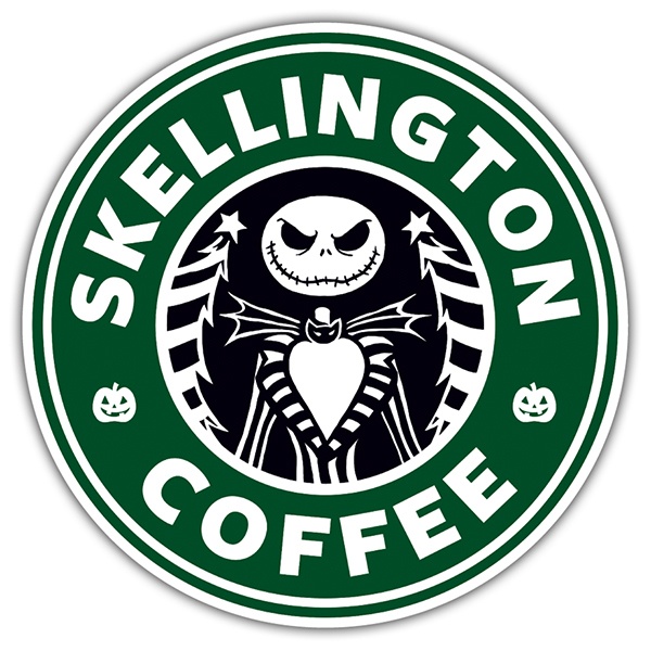 Adesivi per Auto e Moto: Skellington Coffee