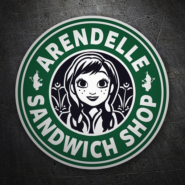 Adesivi per Auto e Moto: Arendelle Sandwich Shop 1