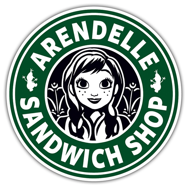 Adesivi per Auto e Moto: Arendelle Sandwich Shop