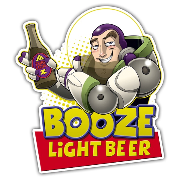 Adesivi per Auto e Moto: Booze Light Beer