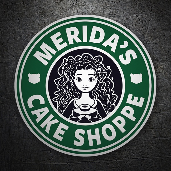 Adesivi per Auto e Moto: Merida Cake Shoppe