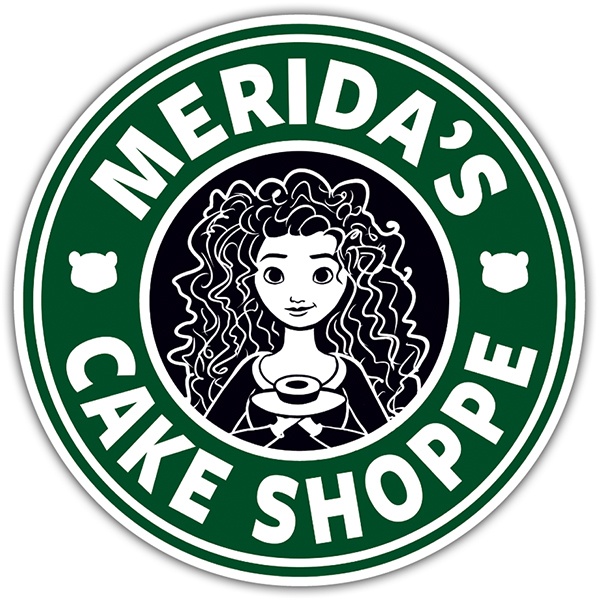 Adesivi per Auto e Moto: Merida Cake Shoppe