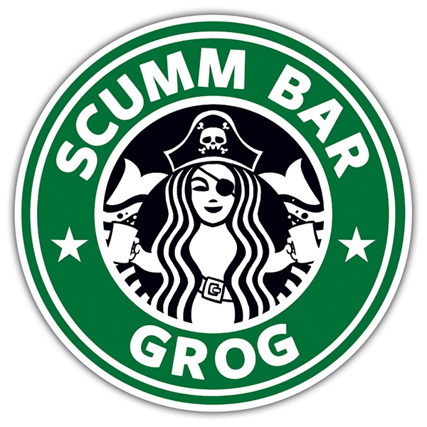 Adesivi per Auto e Moto: Scumm Bar Grog