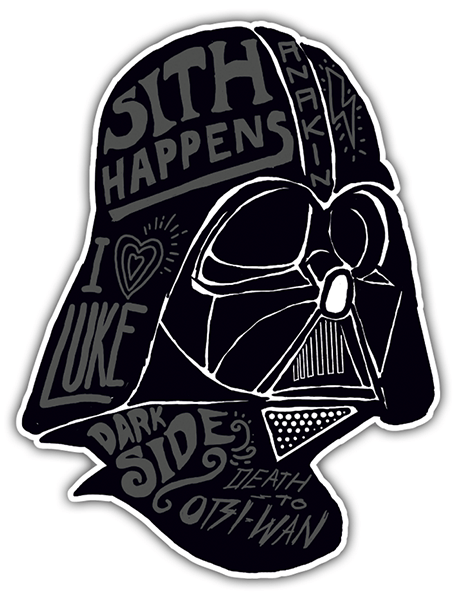 Adesivi per Auto e Moto: Darth Vader Graffiti