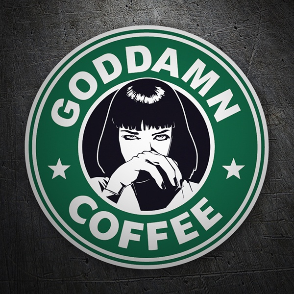 Adesivi per Auto e Moto: Goddamn Coffee