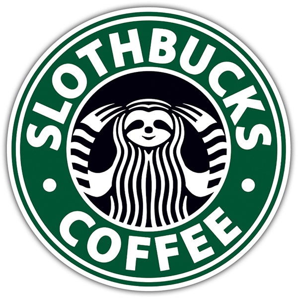 Adesivi per Auto e Moto: Slothbucks Coffee