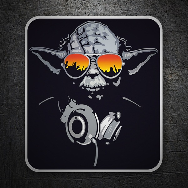 Adesivi per Auto e Moto: Yoda DJ 1