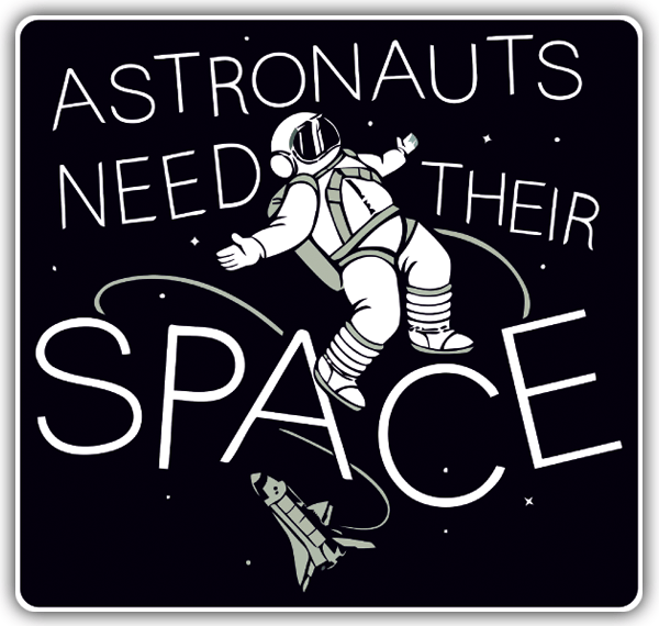 Adesivi per Auto e Moto: Gli astronauti devono loro spazio