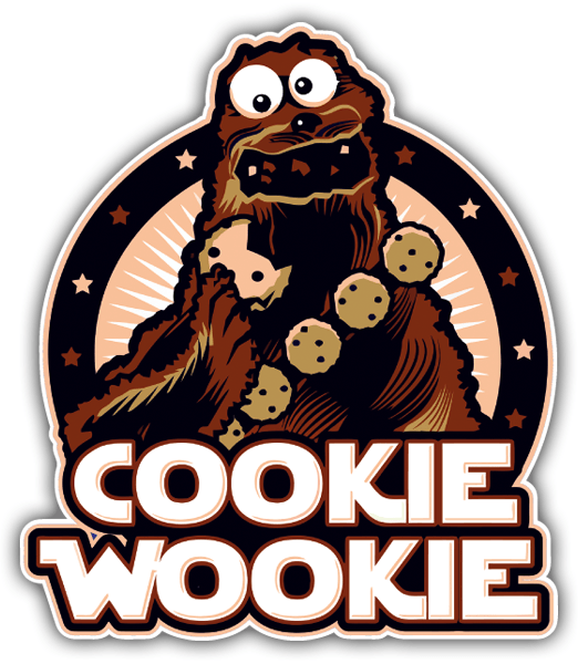 Adesivi per Auto e Moto: Cookie Wookie 0