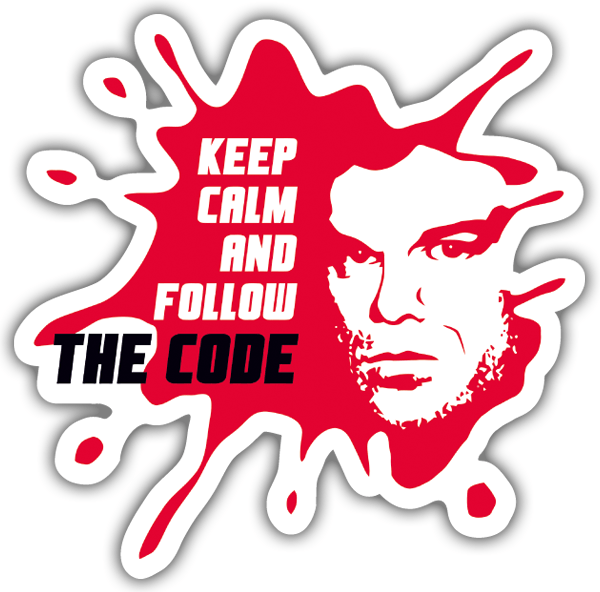 Adesivi per Auto e Moto: Dexter The Code