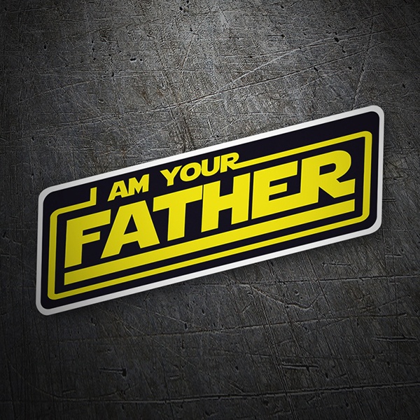 Adesivi per Auto e Moto: Testi Io sono tuo padre 1