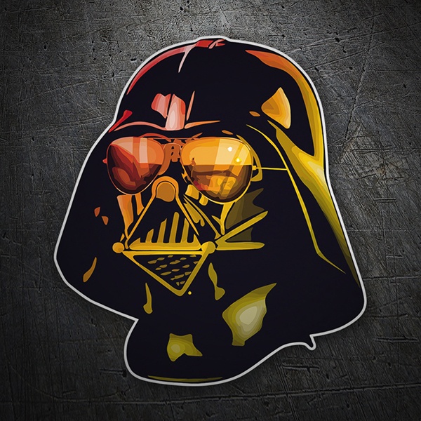 Adesivi per Auto e Moto: Darth Vader con Occhiali da Sole