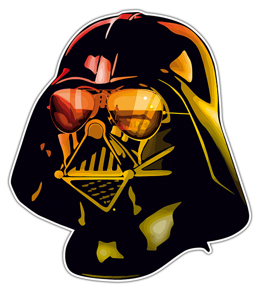 Adesivi per Auto e Moto: Darth Vader con Occhiali da Sole