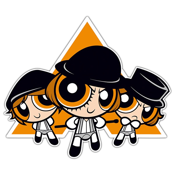 Adesivi per Auto e Moto: Ragazze di Powerpuff - A Clockwork Orange