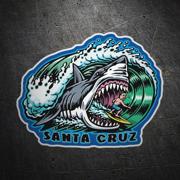 Adesivi per Auto e Moto: Santa Cruz Surfers e Squali