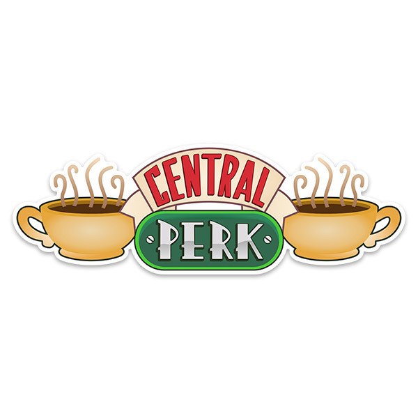 Adesivo Central Perk - Friends | StickersMurali.com