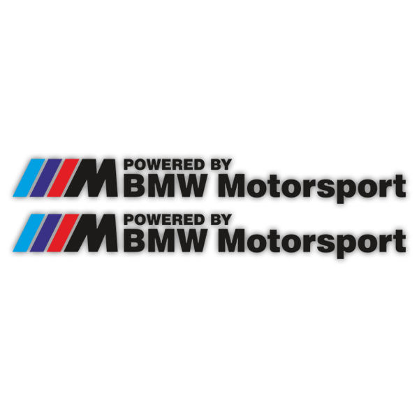 Adesivi per Auto e Moto: Kit BMW Motorsport Nero