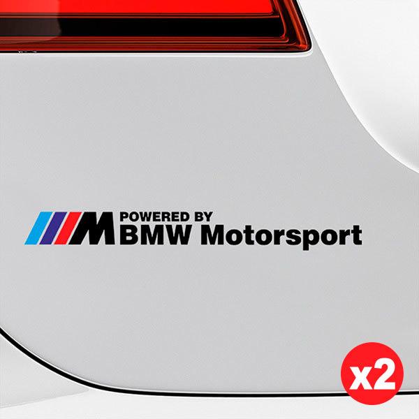 Adesivi per Auto e Moto: Kit BMW Motorsport Nero con Logo M