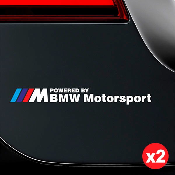 Adesivi per Auto e Moto: Kit BMW Motorsport Bianco