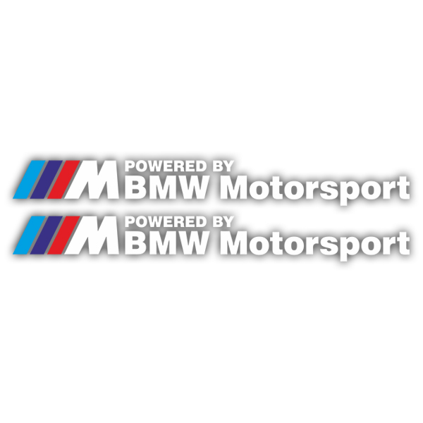 Adesivi per Auto e Moto: Kit BMW Motorsport Bianco