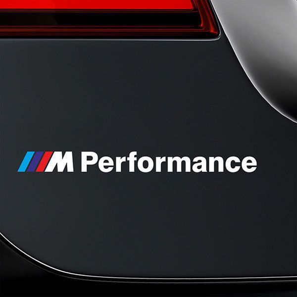 Adesivi per Auto e Moto: BMW Performance con Franjas Blu e Rosso