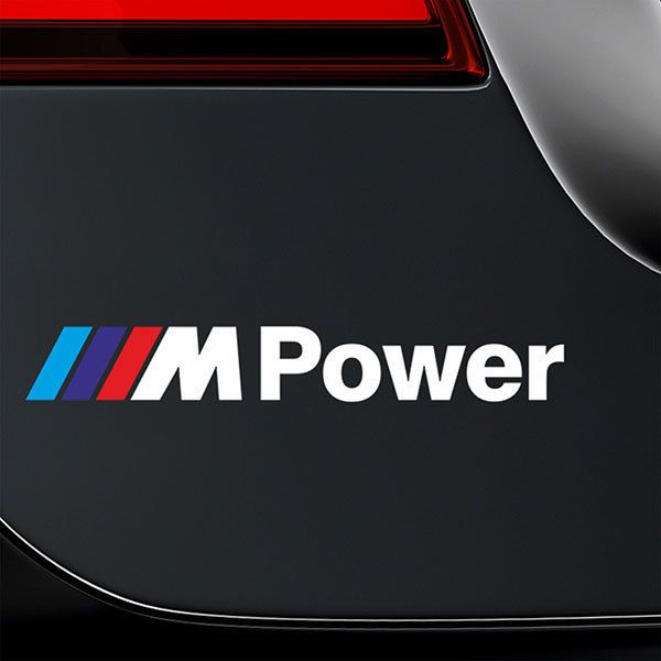 Adesivi per Auto e Moto: BMW Power Bianco