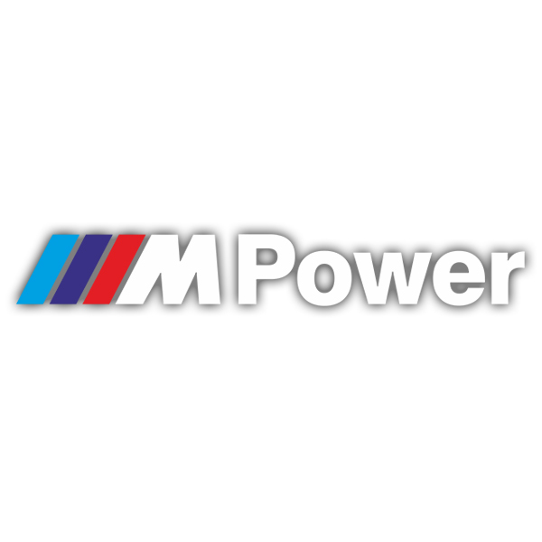 Adesivi per Auto e Moto: BMW Power Bianco
