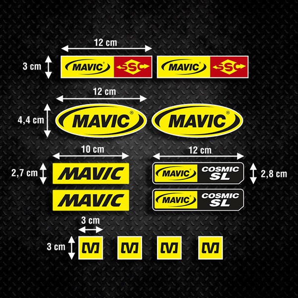 Adesivi per Auto e Moto: Set Adesivi Mavic