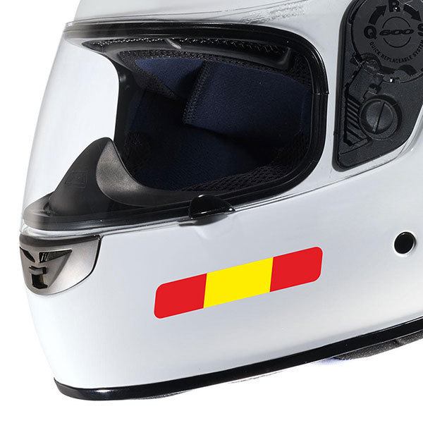 Adesivi per Auto e Moto: Kit bandiera Spagna per casco