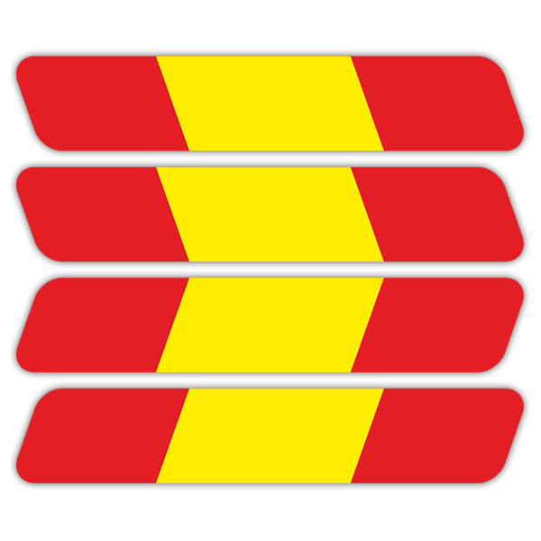 Adesivi per Auto e Moto: Kit Casco bandiera Spagna