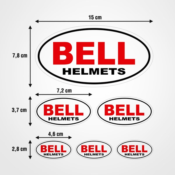 Set di adesivi Bell Helmets 2/2