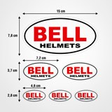 Adesivi per Auto e Moto: Set Bell Helmets 3
