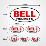 Adesivi per Auto e Moto: Set Bell Helmets 3