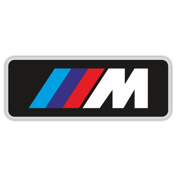 Adesivi per Auto e Moto: Logo BMW Serie M in Tre Strisce