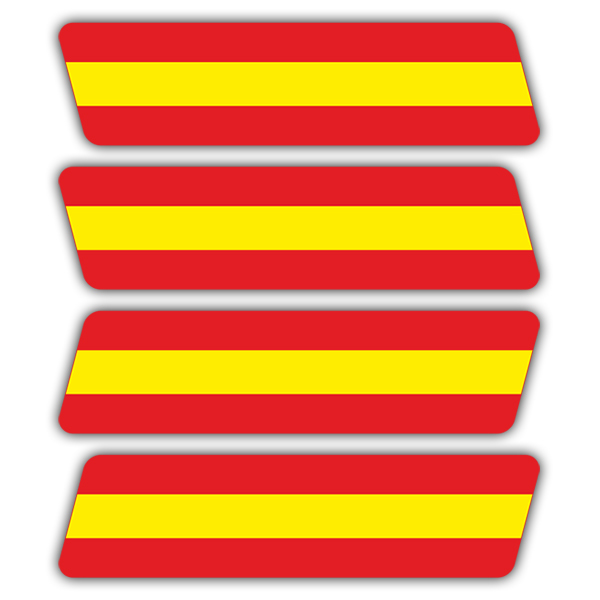 Adesivi per Auto e Moto: Kit Spagna per casco