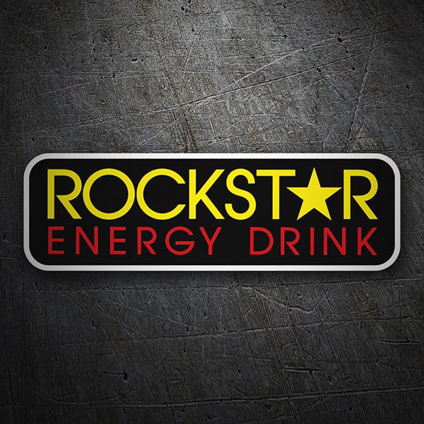 Adesivi per Auto e Moto: Logo Rockstar Energy Drink
