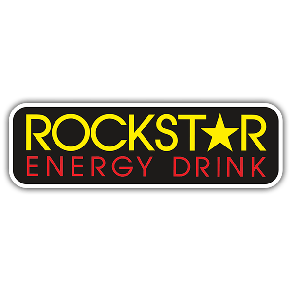 Adesivi per Auto e Moto: Logo Rockstar Energy Drink