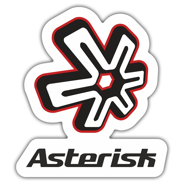 Adesivi per Auto e Moto: Asterisk Logo