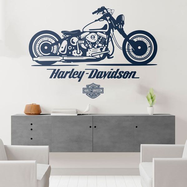 Adesivi Murali: Harley Davidson Softail Rocker