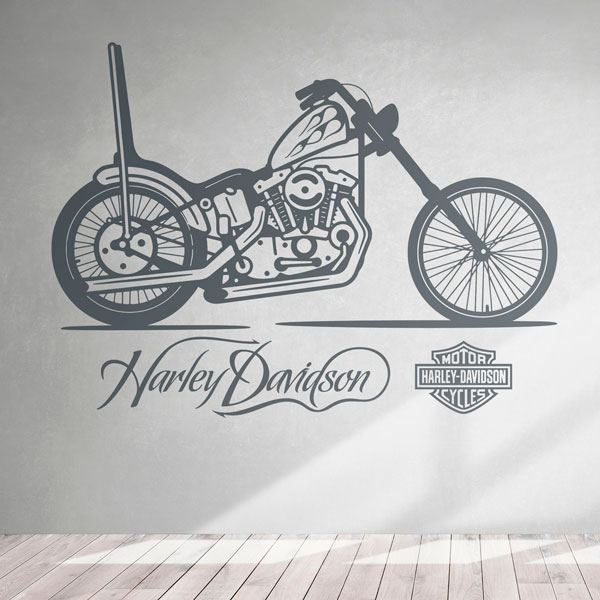 Adesivi Murali: Harley Davidson Chopper