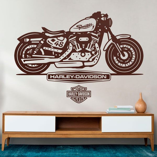Adesivi Murali: Harley Davidson Sportster 0
