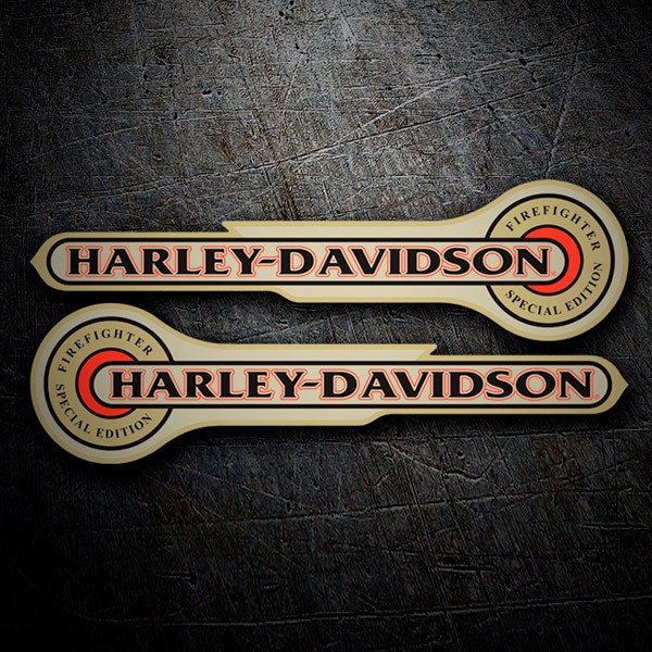 Adesivi per Auto e Moto: Harley Davidson, Fire Fighter