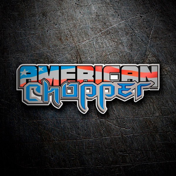 Adesivi per Auto e Moto: Harley Davidson American chopper