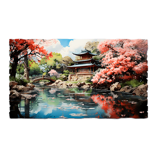 Adesivi Murali: Tempio giapponese