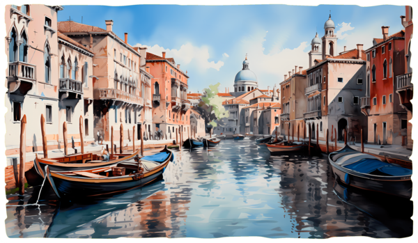 Adesivi Murali: Canale di Venezia