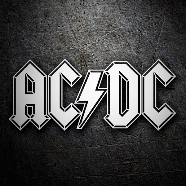 Adesivi per Auto e Moto: AC/DC con Rayo tra Lettere