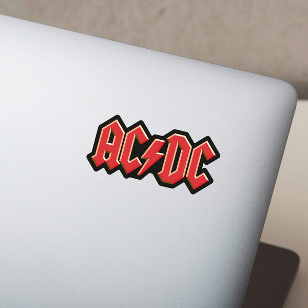 Adesivi per Auto e Moto: Logo AC/DC con Fulmine