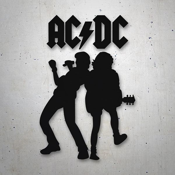 Adesivi per Auto e Moto: ACDC Angus Young e Brian Johnson