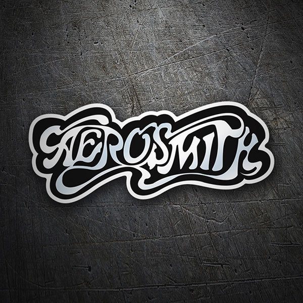 Adesivi per Auto e Moto: Logo Aerosmith in Tipografia Stilizzata