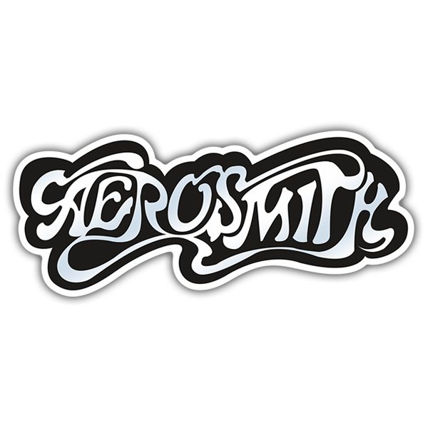 Adesivi per Auto e Moto: Logo Aerosmith in Tipografia Stilizzata
